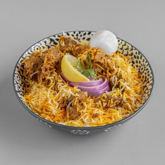 Goat Dum Biryani from Noor Biryani Indian Grill in Suffern, NY
