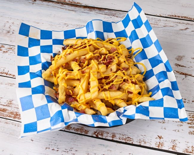 Bacon Cheddar Fries from Old Munich Tavern in Wheeling, IL