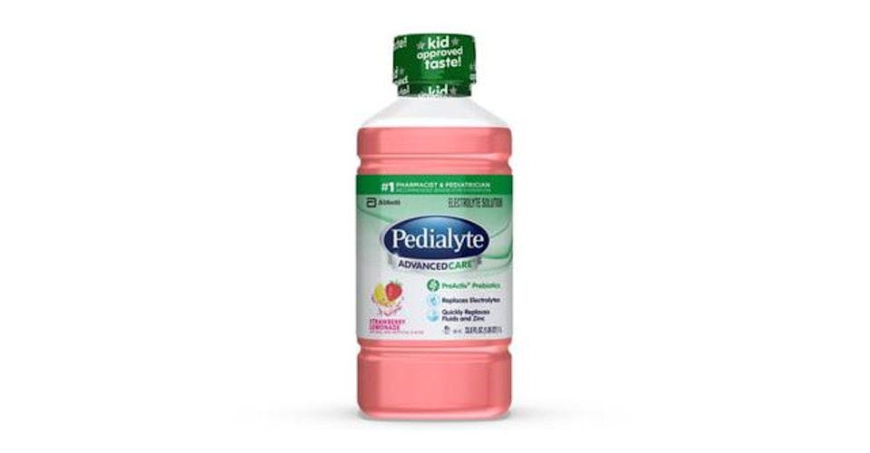 Pedialyte AdvancedCare Electrolyte Solution Strawberry Lemonade Ready-to-Drink (35 oz) from CVS - SW 21st St in Topeka, KS