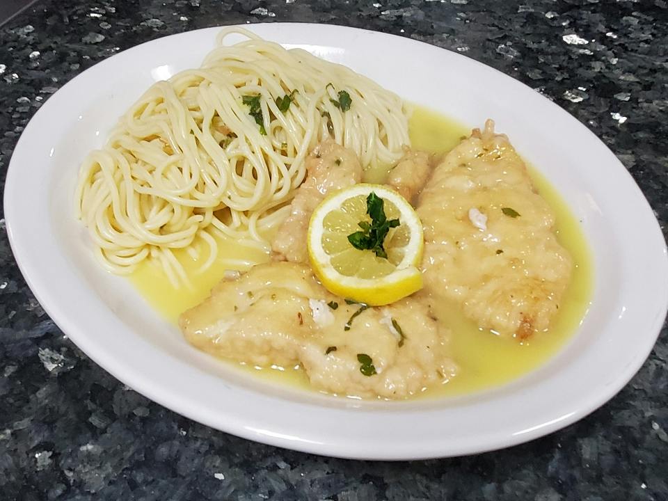 Chicken Francese from 4 Brothers Italian Restaurant & Pizzeria in Delray Beach, FL