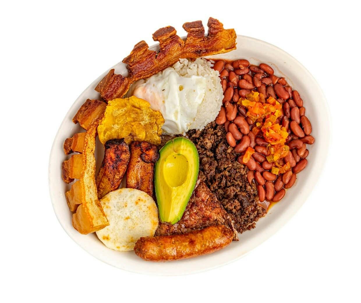 Bandeja Paisa from El Parche Colombiano Restaurant in Seattle, WA