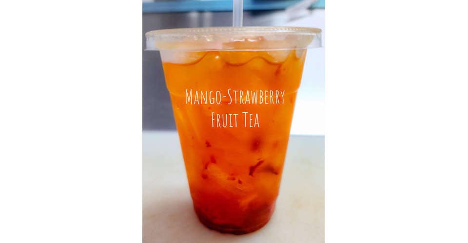 Strawberry Mango Fruit Tea from Asian Boba Tea & Sandwich in Appleton, WI