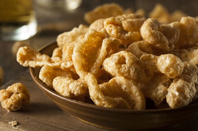 Homemade Pork Rinds from Bailey Seafood in Buffalo, NY