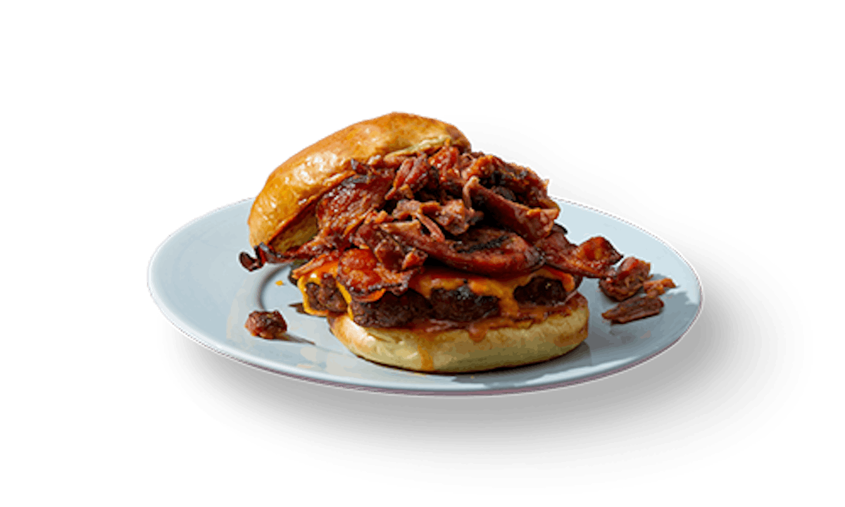 Famous Meat Lover?s Burger from Famous Dave's - Cedar Falls in Cedar Falls, IA