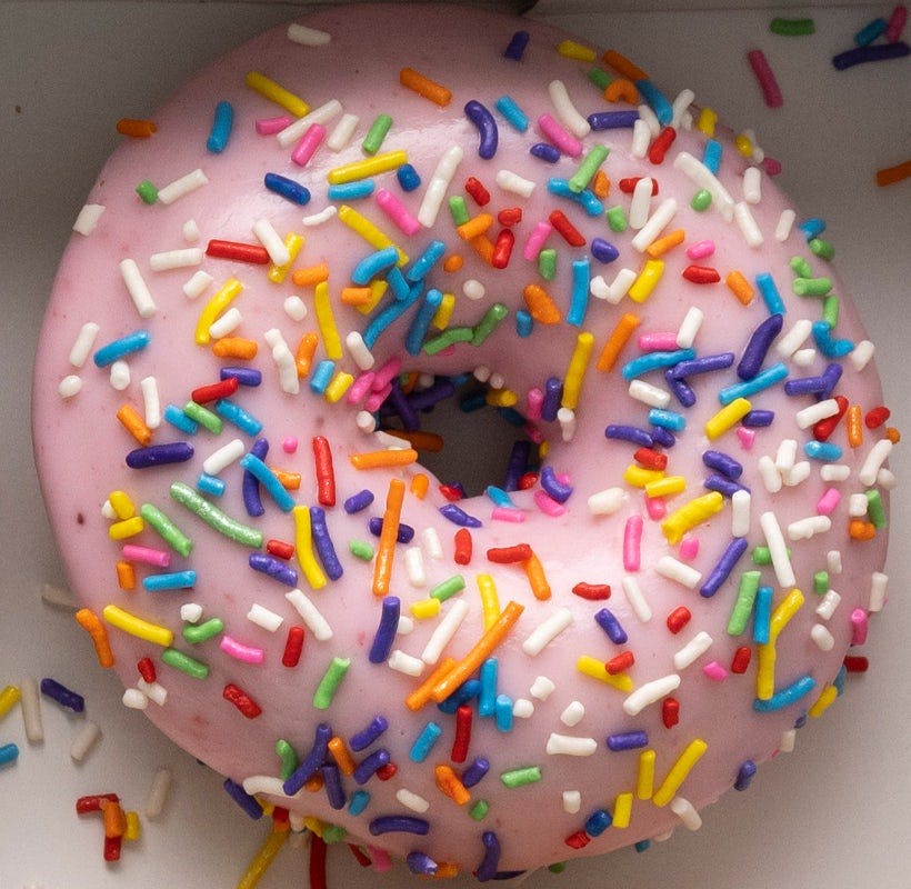 Strawberry Confetti from Duck Donuts Madison in Madison, WI