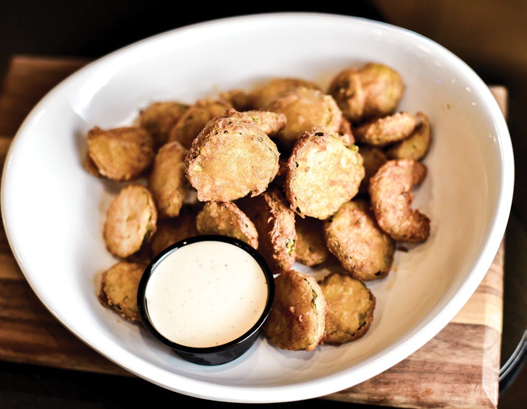 Fried Pickle Chips from Boulder Tap House in Ames, IA