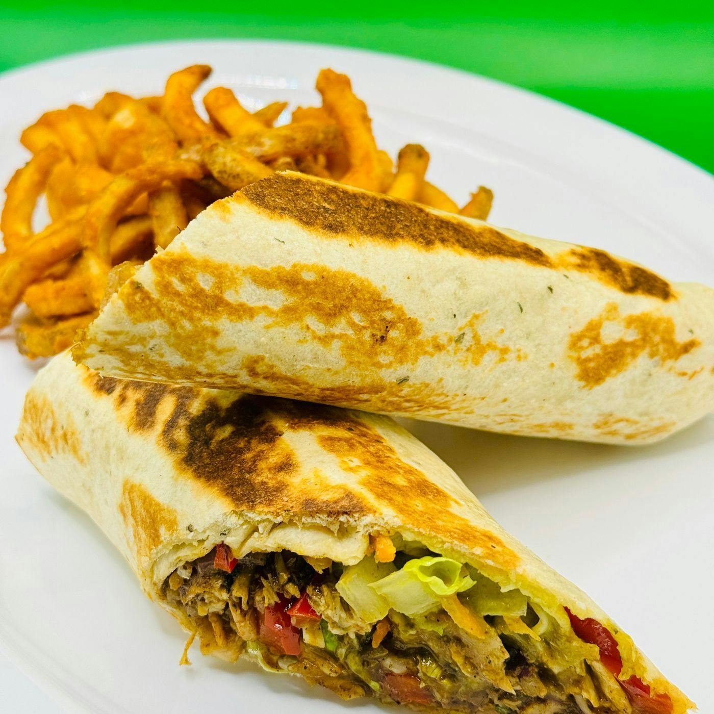 Wrap from C'est Bon Caribbean Creole Cuisine in Baytown, TX