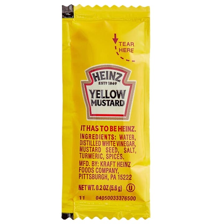 Mustard Packets from All American Steakhouse in Ellicott City, MD