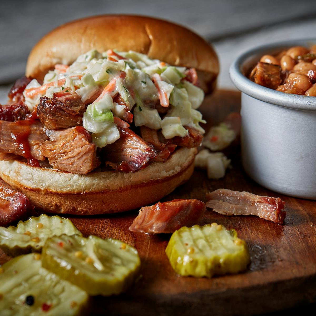 Lunch: Georgia Chopped Pork Sandwich from Famous Dave's - Eau Claire in Eau Claire, WI