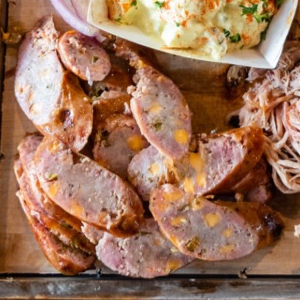 1 Lb. Jalapeno Cheddar Sausage from Beef Butter BBQ - N Sherman Ave in Madison, WI