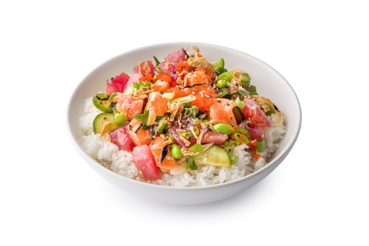 Poke Bowl - Large   (3 Proteins) from Pokeworks - Bluemound Rd in Brookfield, WI