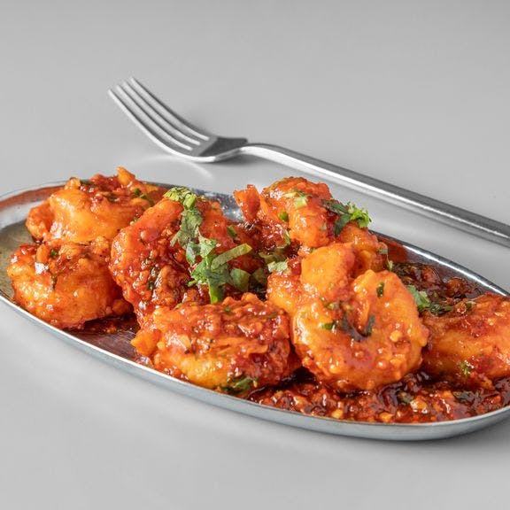 Lasooni Shrimp from Noor Biryani Indian Grill in Suffern, NY