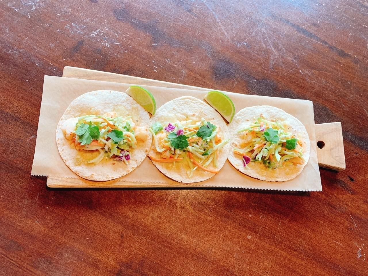 Shrimp Tacos from The Bottle Room in Green Bay, WI