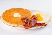 Plain Buttermilk Pancake Combo ? from Awake Breakfast + Lunch - Addison in Dallas, TX