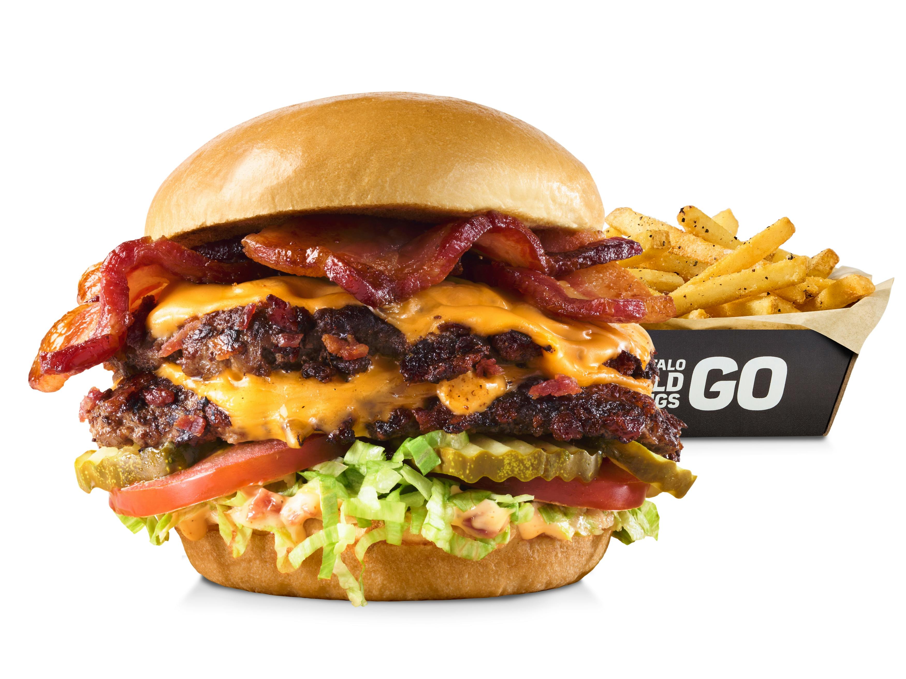 Triple-Bacon Cheeseburger from Buffalo Wild Wings - S 31st St in Temple, TX