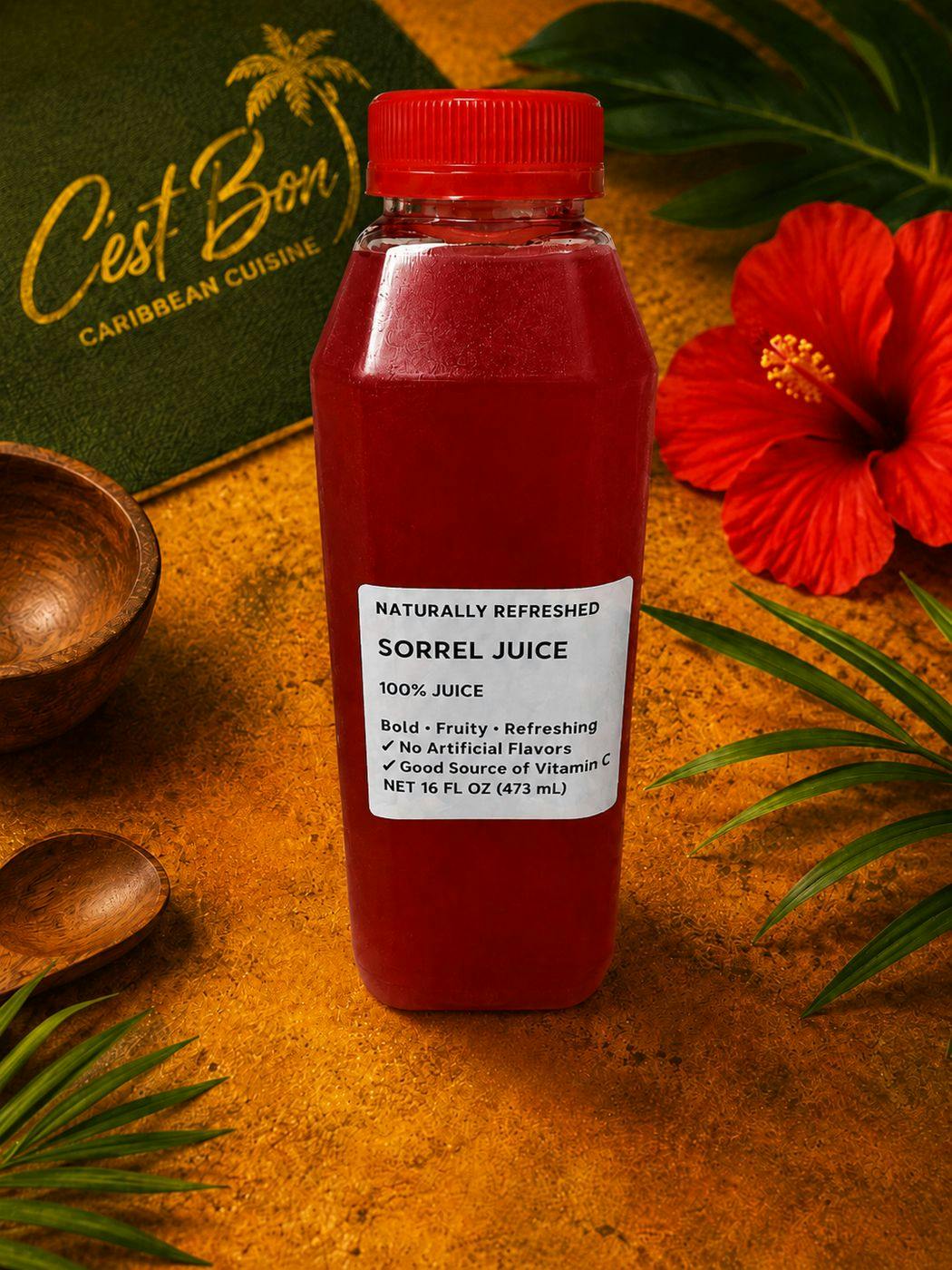 Sorrel Juice 16oz from C'est Bon Caribbean Creole Cuisine in Baytown, TX