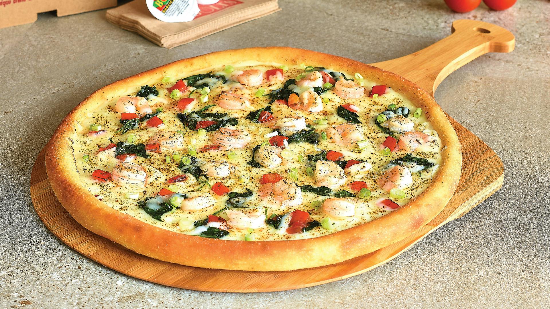 SHRIMP ALFREDO PIZZA from Boli's Pizza in Washington, DC