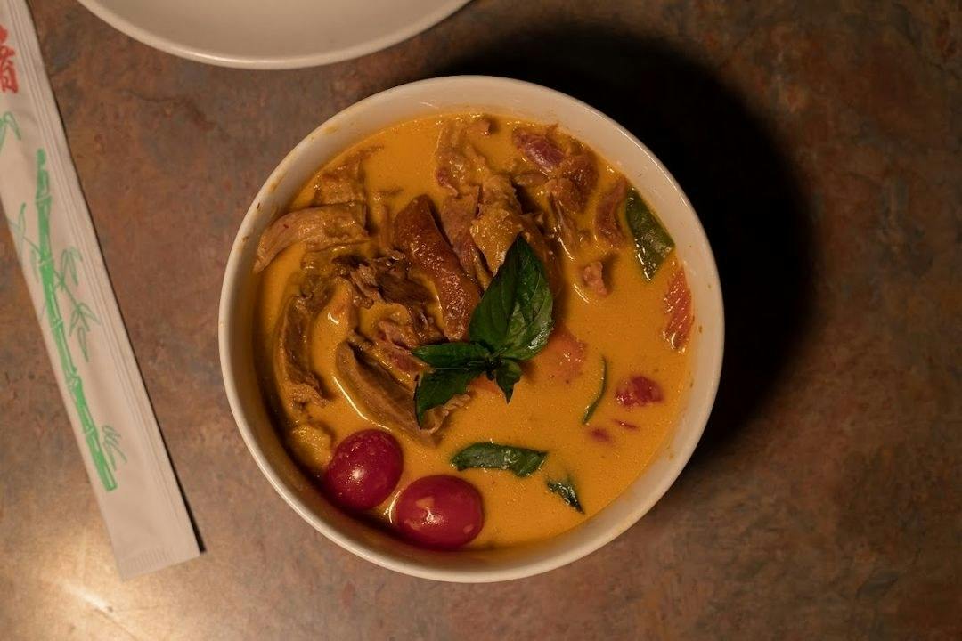 Red Curry Roasted Duck from Thai Kitchen in Ames, IA