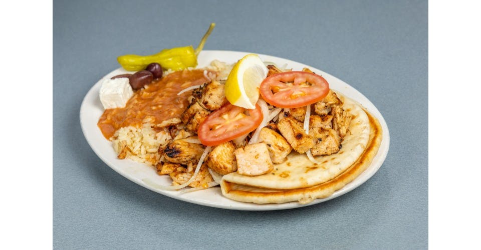 Chicken Shish Kabob Plate from Gyro Palace - Walker's Point in Milwaukee, WI