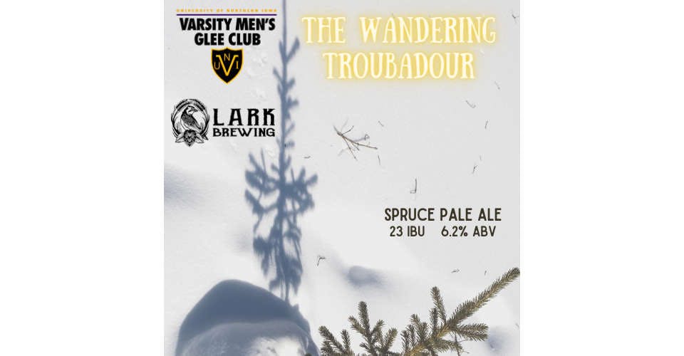 Wandering Troubadour, 32 oz. from Lark Brewing in Cedar Falls, IA