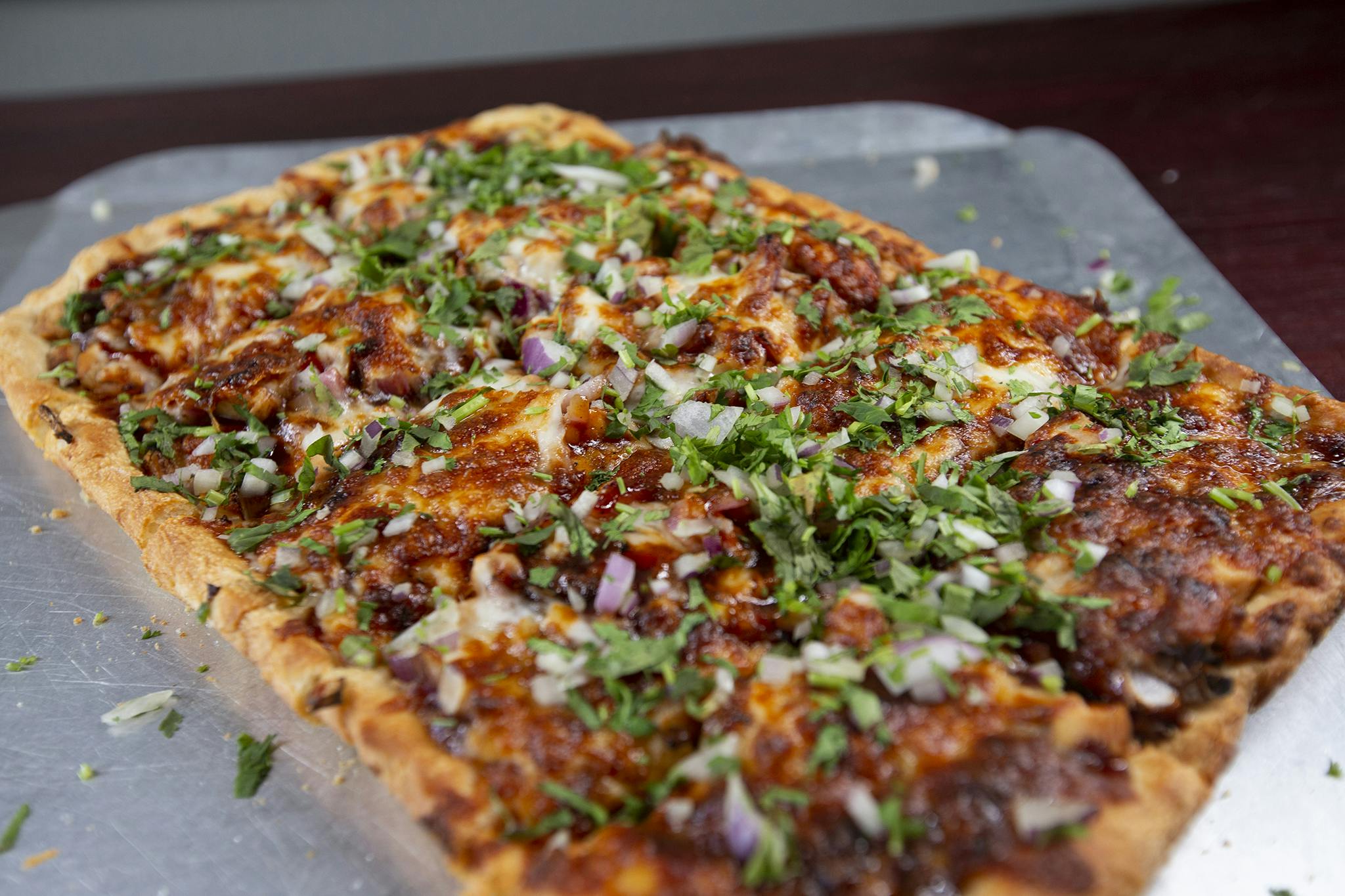 BBQ Chicken Pizza from Firehouse Grill - Chicago Ave in Evanston, IL