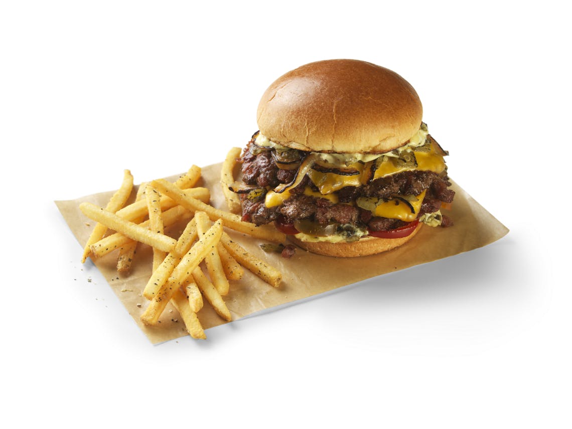 Bacon Smashed Hatch Chile Burger from Buffalo Wild Wings - Kenosha in Kenosha, WI