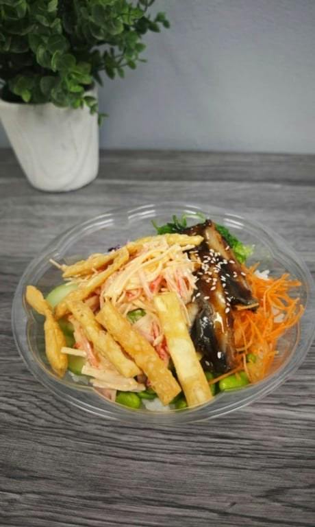 P3. Eel and Spicy Crabmeat Poke Bowl from Panda House in Old Bridge, NJ