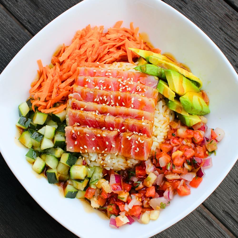 Hawaiian Poke Bowl from Holidays Pub & Grill - Superior Ave in Sheboygan, WI