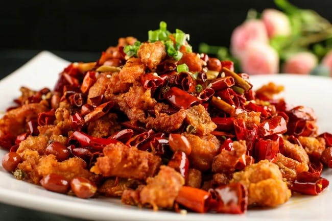 Chongqing Dry Pepper Chicken ????? from DJ Kitchen in Philadelphia, PA