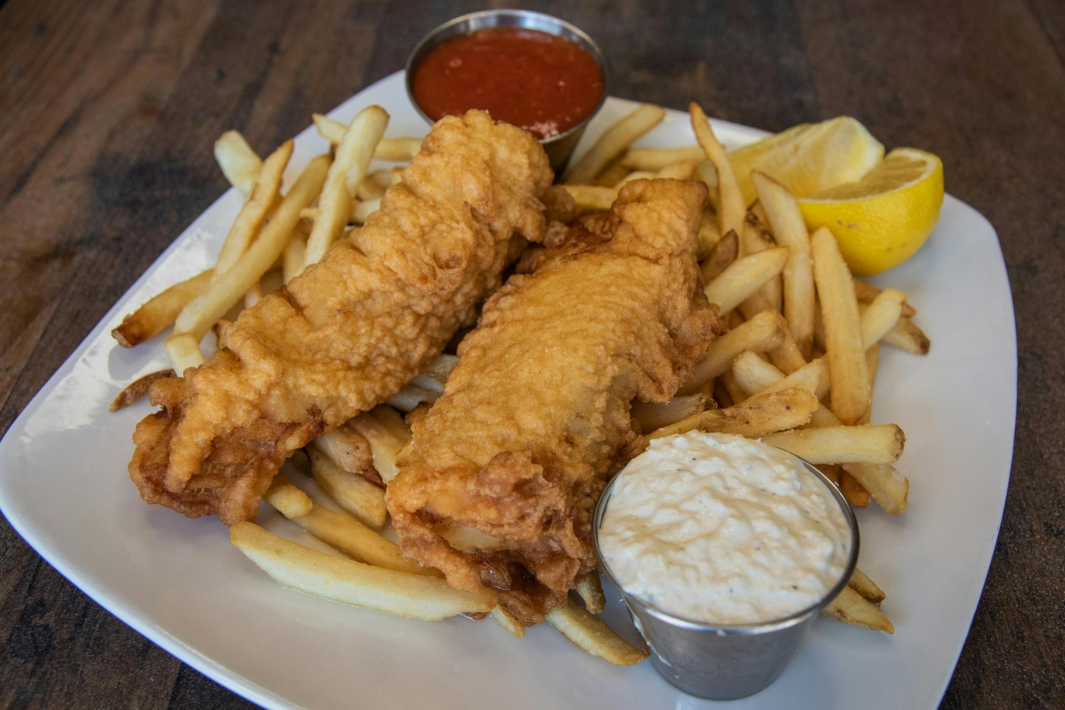 Fish & Chips from Firehouse Grill - Chicago Ave in Evanston, IL