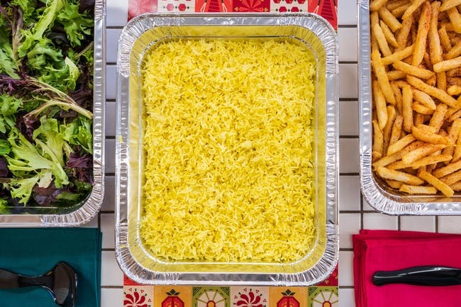 Yellow Basmati Rice Half Tray from Mezze #1 in Conroe, TX