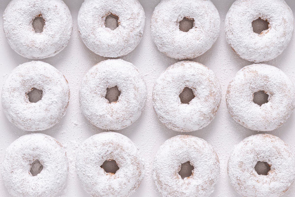 Powdered Sugar Dozen from Duck Donuts Madison in Madison, WI