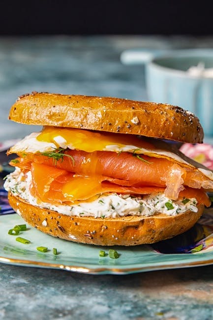 Bagel Salmon Deluxe from Gardens Coffee & Tea - Los Feliz Blvd in Los Angeles, CA