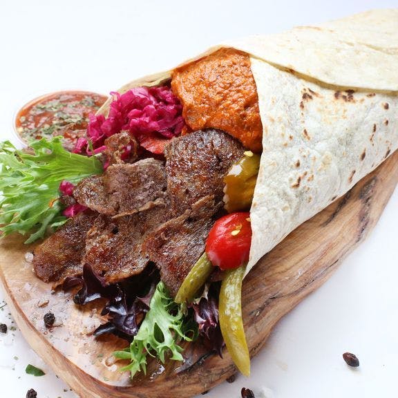 Spicy DoneRight Wrap from DoneRight Doner Kebab in Hoboken, NJ