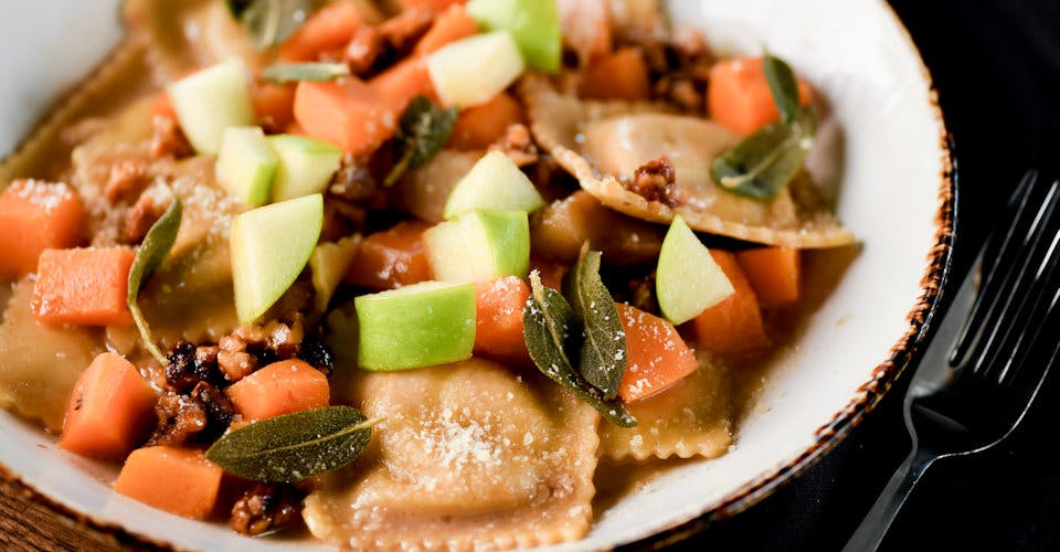 Butternut Squash Ravioli from Craftsman Table & Tap in Middleton, WI