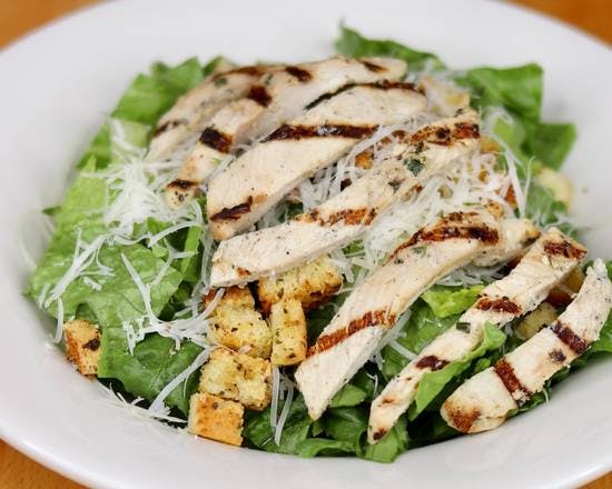 Lg. Caesar with Grilled Chicken from Cantalini's Salerno Beach Restaurant - Playa del Rey in Los Angeles, CA
