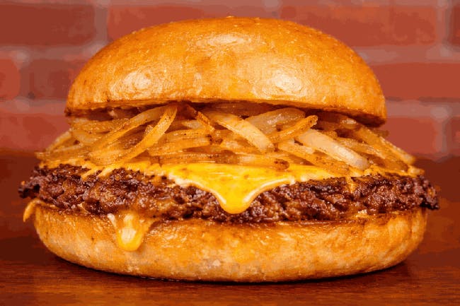 OG Smash Burger. from Bullhorns Burger + Grill - North Broad St in Elizabeth, NJ