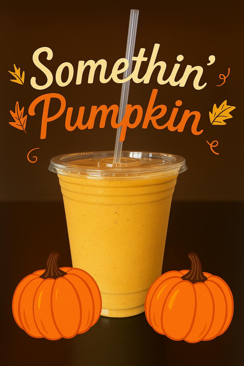 Somethin' Pumpkin (seasonal smoothie) from Twenty Two Juice Bar - The Garage Food Hall in Indianapolis, IN