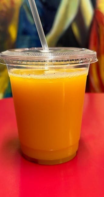 100% Orange Juice from Cafe Buenos Aires - 10th St in Berkeley, CA