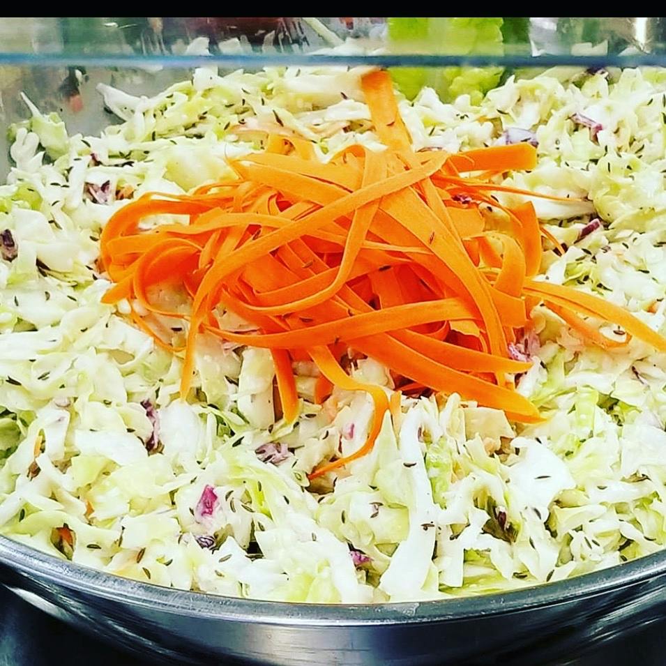 HOME-MADE COLESLAW from Justveggiez in Madison, WI