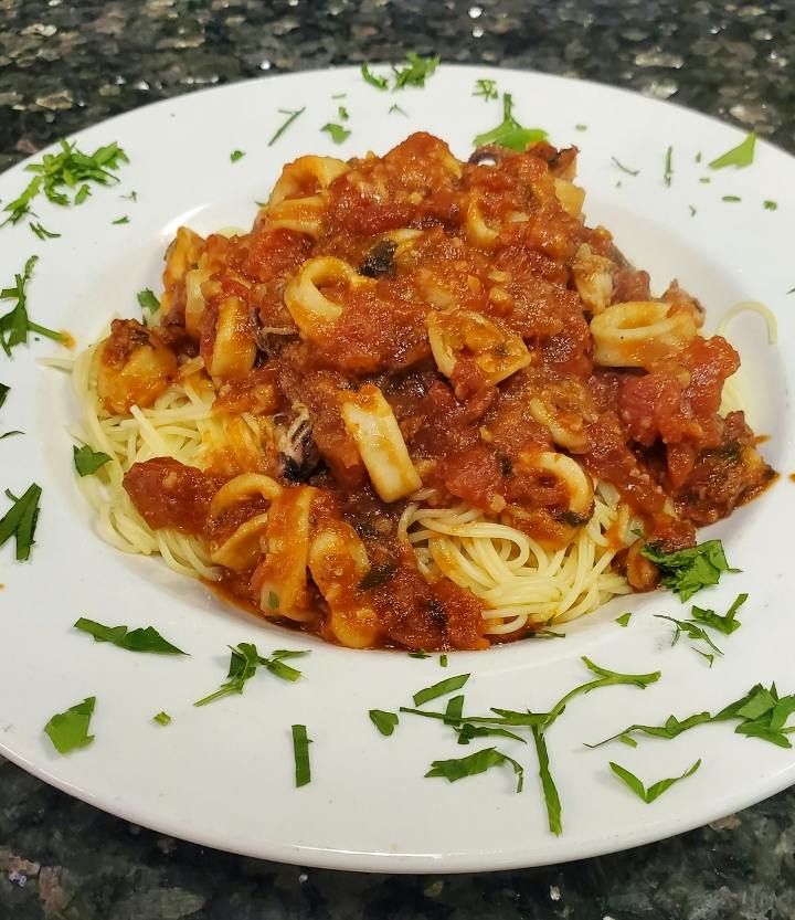 Calamari Marinara from 4 Brothers Italian Restaurant & Pizzeria in Delray Beach, FL
