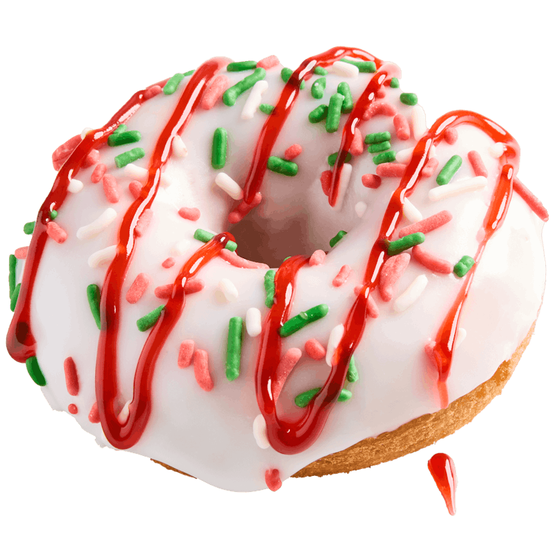 Raspberry Sugar Cookie from Duck Donuts Madison in Madison, WI