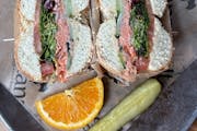 Smoked Salmon Sandwich from Eltana Wood-Fired Bagels - Stone Way in Seattle, WA