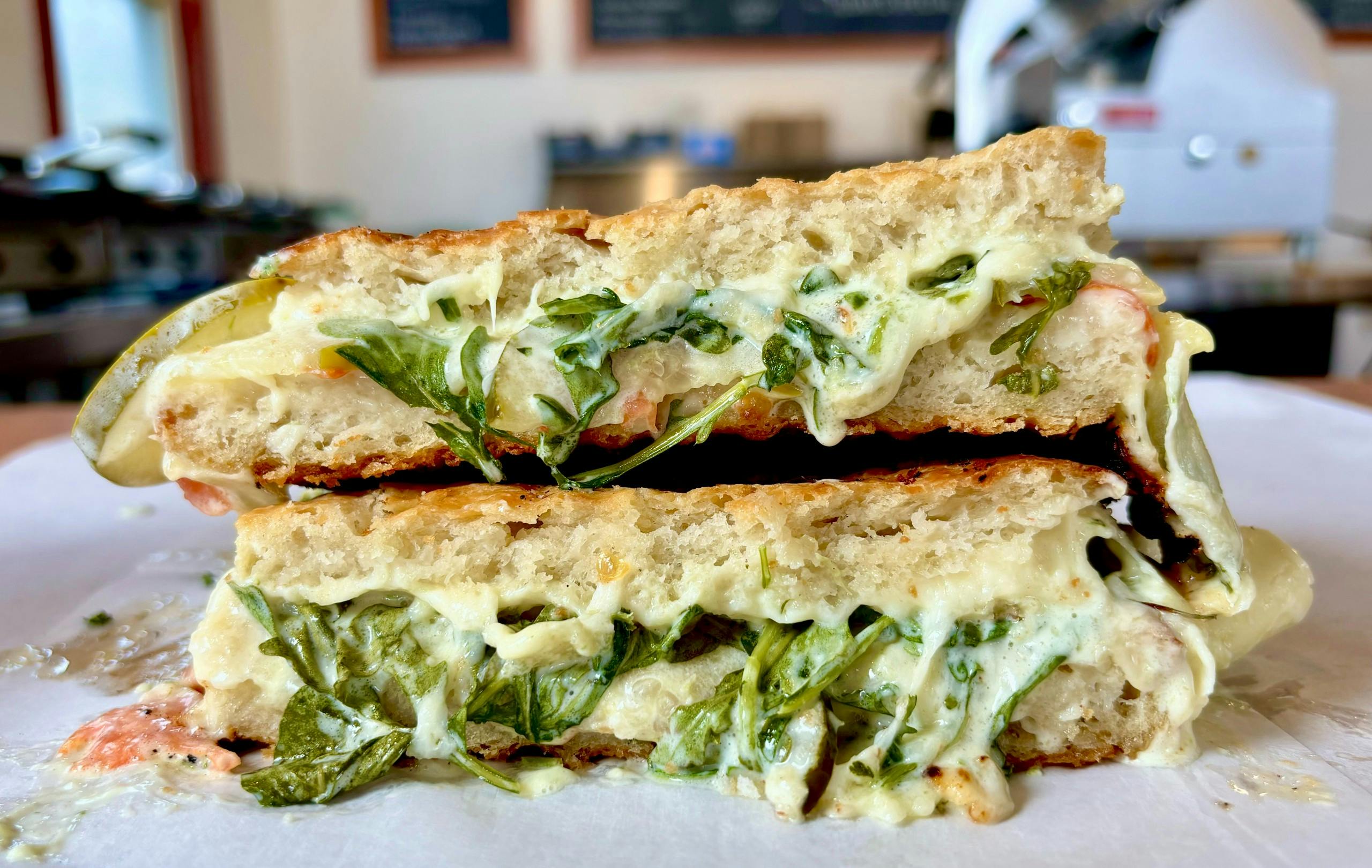 Grilled Cheese Special Panini-Asiago Ranch from Arrosto Delicatessen in Sheboygan, WI