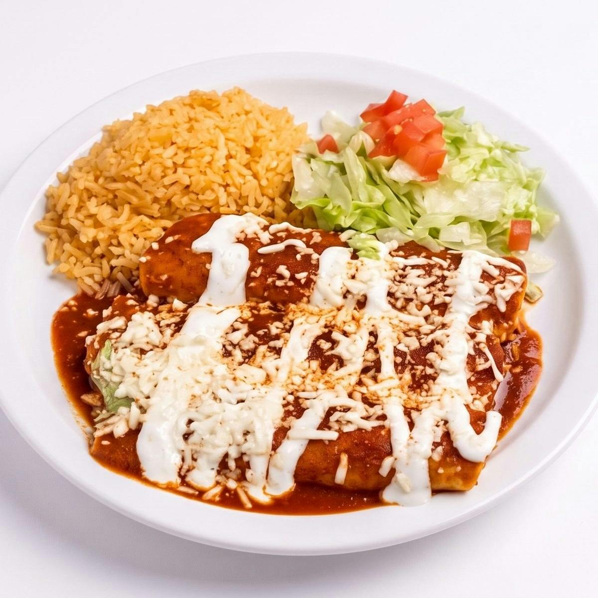 Enchiladas de Pollo Rojas from La Mestiza in Madison, WI