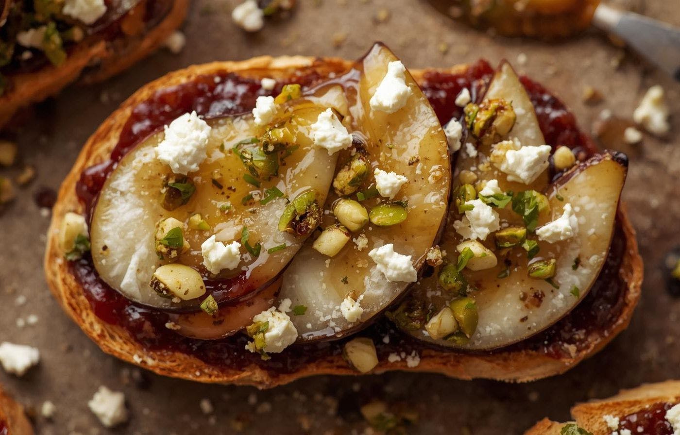 Fig & Pistachio Toast from Wild Roots in Schofield, WI