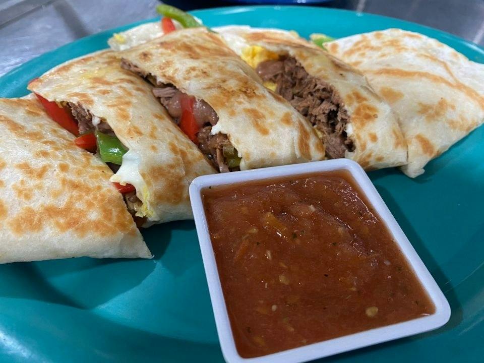 Barbacoa Quesadilla from Silly Serrano Mexican Restaurant in Eau Claire, WI