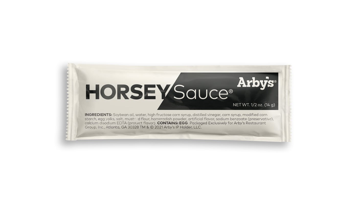 Horsey Sauce Packet from Arby's: Green Bay West Mason St (9058) in Green Bay, WI