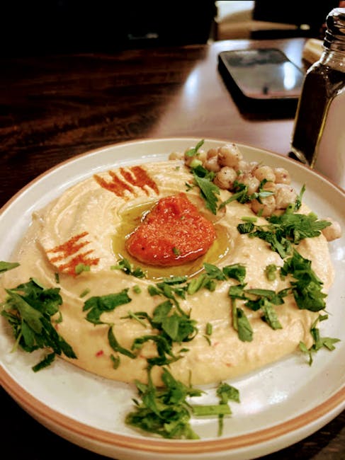 Fire Roasted Pepper Hummus from Mezze #1 in Conroe, TX