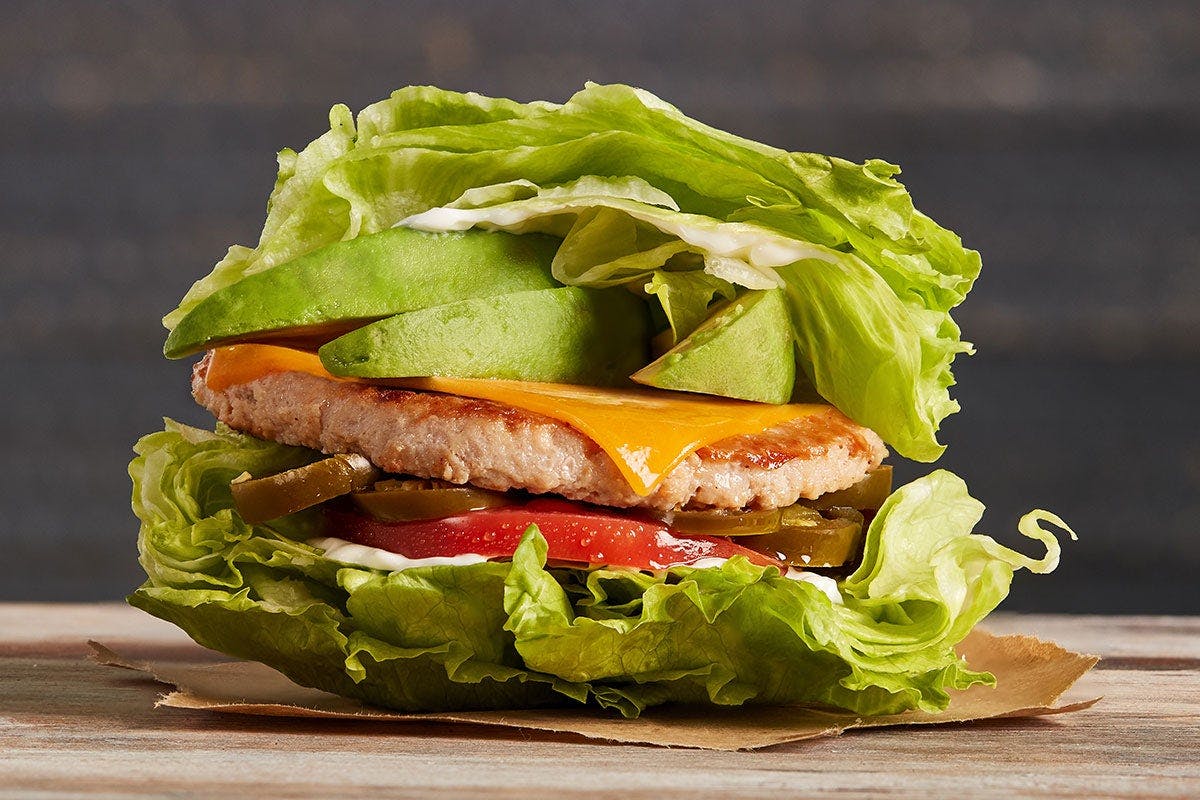 Build Your Own All Natural Turkey Burger from MOOYAH - S Gammon Rd in Madison, WI